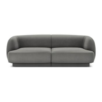 Szara aksamitna sofa 184 cm Miley − Micadoni Home