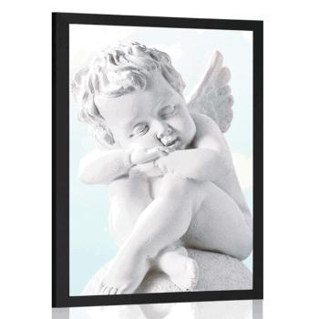 Plakat anioł - 60x90 silver