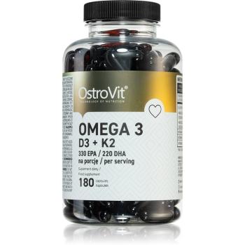 OstroVit Omega 3 D3+K2 suplement diety do prawidłowego funkcjonowania serca i mózgu 180 caps.