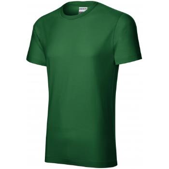Trwała koszulka męska, butelkowa zieleń, XL