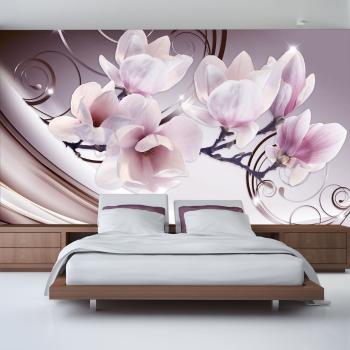 Fototapeta różowa magnolia - 250x175