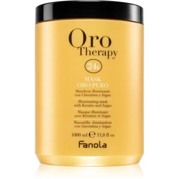 Fanola Oro Therapy Mask Oro Puro maseczka rozjaśniająca do matowych włosów 1000 ml