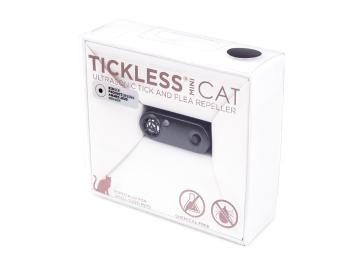 TICKLESS Mini Cat Ultradźwiękowy odstraszacz kleszczy i pcheł dla kotów Czarny