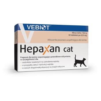 VEBIOT Hepaxan cat 30 tab. tabletki wspierające wątrobę dla kota