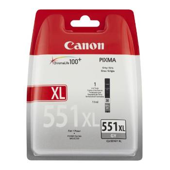 Canon originální ink CLI551GY XL, grey, blistr, 11ml, 6447B004, high capacity, Canon PIXMA iP7250, MG5450, MG6350, MG7550