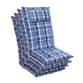 Blumfeldt Sylt, poduszka do siedzenia, na fotel ogrodowy z wysokim oparciem, poliester, 50 x 120 x 9 cm