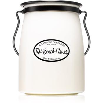 Milkhouse Candle Co. Creamery Tiki Beach Flower świeczka zapachowa Butter Jar 624 g
