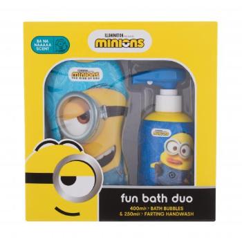 Minions Bubble Bath Fun Bath Duo zestaw Pianka do kąpieli 400 ml + mydło do rąk 250 ml dla dzieci Uszkodzone pudełko