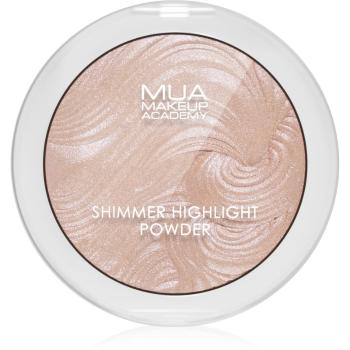 MUA Makeup Academy Shimmer kompaktowy pudrowy rozświetlacz odcień Pink Shimmer 8 g