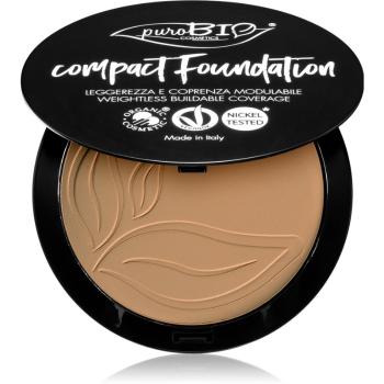 puroBIO Cosmetics Compact Foundation prasowany puder w kompakcie SPF 10 odcień 04 9 g