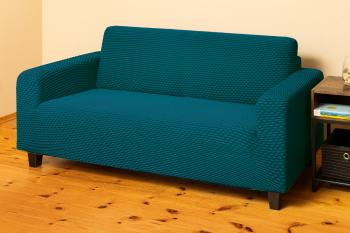 Pokrowiec na sofę 2 osobową Malaga - niebieski - Rozmiar 2-osobowa