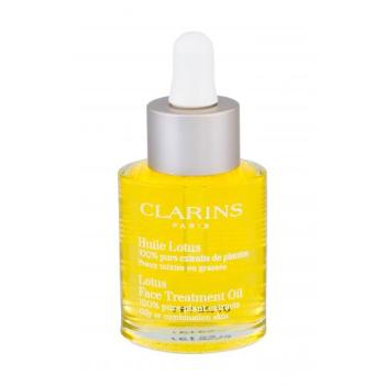 Clarins Face Treatment Oil Lotus 30 ml serum do twarzy dla kobiet Uszkodzone pudełko