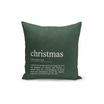 Zielona świąteczna poszewka na poduszkę Kate Louise Christmas Noel, 43 x 43 cm