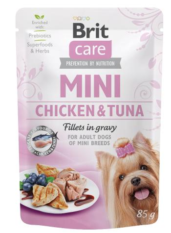 BRIT CARE dog MINI pouch  ADULT chicken/tuna - 85g