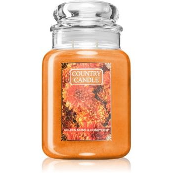 Country Candle Golden Mums & Honey Crisp świeczka zapachowa 680 g