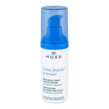 NUXE Creme Fraiche de Beauté 48HR Moisture Skin-Quenching Serum 30 ml serum do twarzy dla kobiet Uszkodzone pudełko