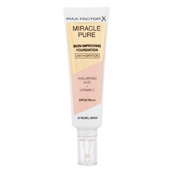 Max Factor Miracle Pure Skin-Improving Foundation SPF30 30 ml podkład dla kobiet 35 Pearl Beige