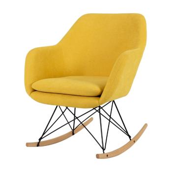 Żółty fotel bujany Tenzo Emma