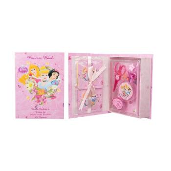 Disney Princess Princess zestaw Edt 50 ml + Nożyczki  + Ołówek +  Temperówka  + Gumka + Notes + Naklejki dla dzieci