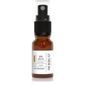 Herbliz Classic CBD Oil 5% spray do ust z CBD 10 ml