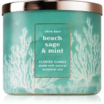 Bath & Body Works Beach Sage & Mint świeczka zapachowa 411 g