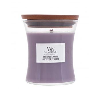 WoodWick Amethyst & Amber 85 g świeczka zapachowa unisex