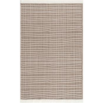 LIVONE Bawełniany dywan nadający się do prania Happy Rugs Piatto DOLCHE naturalny/biała 160x230 cm