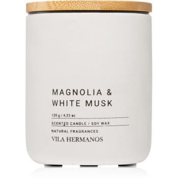 Vila Hermanos Concrete Magnolia & White Musk świeczka zapachowa 120x0 g