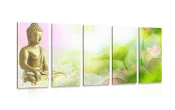 5-częściowy obraz harmonia buddyzmu - 100x50