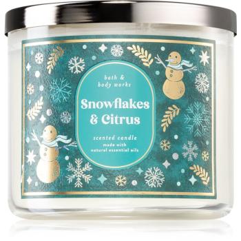 Bath & Body Works Snowflakes & Citrus świeczka zapachowa 411 g