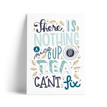 Kartka z nadrukiem A Nice Cup of Tea Printintin, format A4