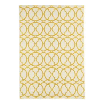 Beżowo-żółty dywan odpowiedni na zewnątrz Floorita Interlaced, 160x230 cm