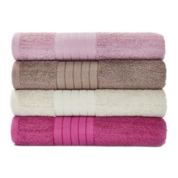 Zestaw 4 bawełnianych ręczników Bonami Selection Siena, 70x140 cm