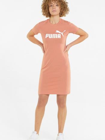 Puma Ess Slim Sukienka Pomarańczowy