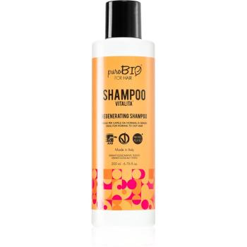puroBIO Cosmetics Vitalita szampon regenerujący do włosów osłabionych, bez połysku 200 ml