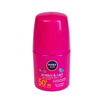 Nivea Sun Kids Protect & Care Coloured Roll-On SPF50+ 50 ml preparat do opalania ciała dla dzieci Pink