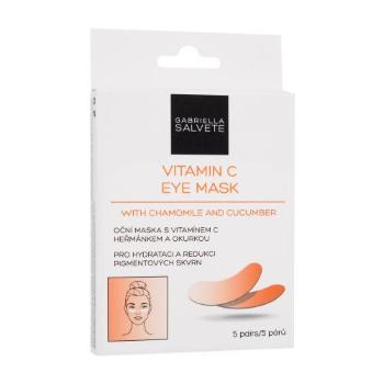 Gabriella Salvete Vitamin C Eye Mask 5 szt maseczka na okolice oczu dla kobiet Uszkodzone pudełko