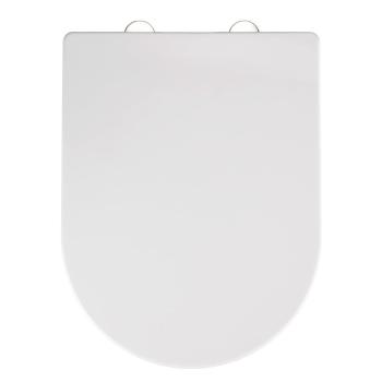 Biała deska sedesowa wolnoopadająca Wenko Calla, 47x35,5 cm