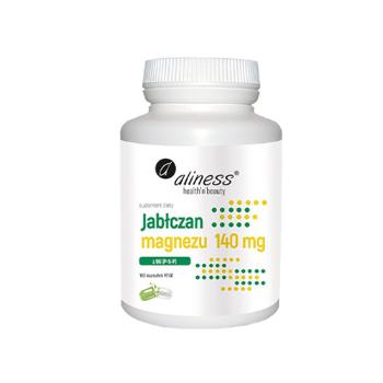 ALINESS Jabłczan magnezu 140 mg + B6 (P-5-P) - 100vapsWitaminy i minerały > Magnez