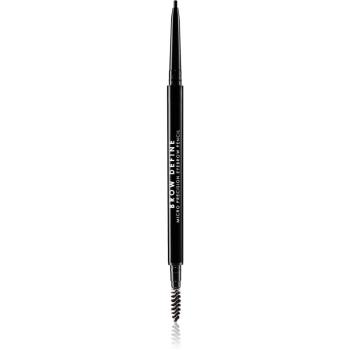 MUA Makeup Academy Brow Define precyzyjny ołówek do brwi ze szczotką odcień Black