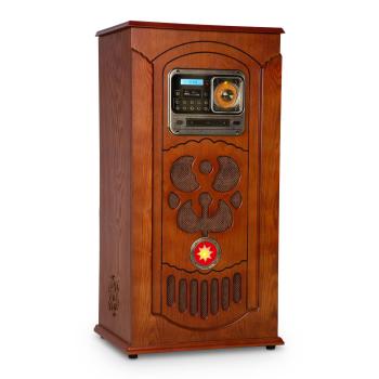 Auna Musicbox, szafa grająca, jukebox, gramofon, CD, BT, USB, SD, FM, drewno