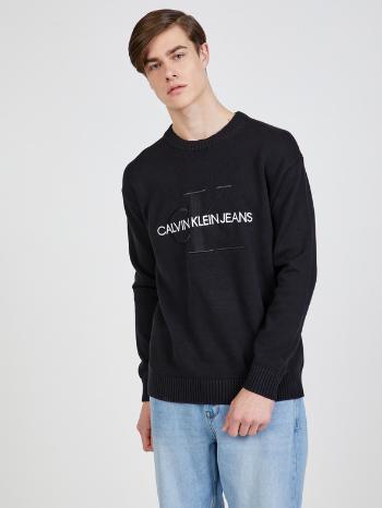 Calvin Klein Jeans Embroidery Sweter Czarny
