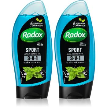 Radox Sport Mint & Sea Salt odświeżający żel pod prysznic (wygodne opakowanie)