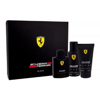 Ferrari Scuderia Ferrari Black zestaw Edt 125 ml + Żel pod prysznic 150 ml + Deodorant 150 ml dla mężczyzn