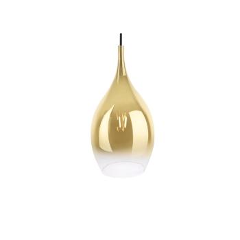 Szklana lampa wisząca w kolorze złota Leitmotiv Drup, ø 20 cm