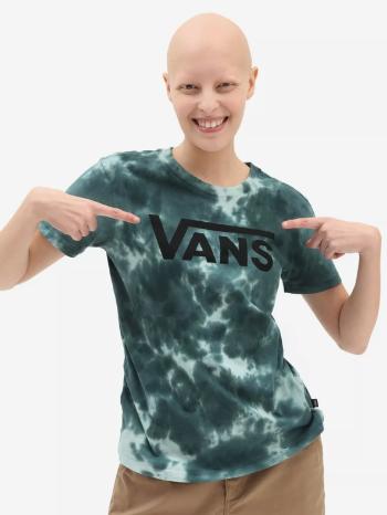 Vans Cloud Wash Logo Crew Koszulka Niebieski