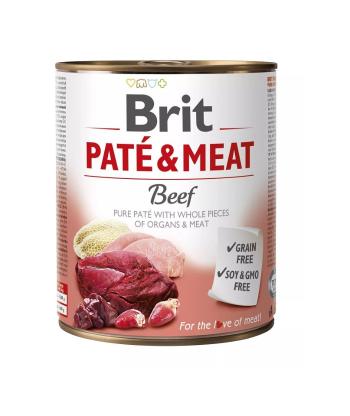 BRIT Pate&amp;Meat beef 6 x 800 g pasztet z wołowiną