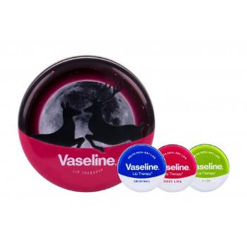 Vaseline Lip Therapy zestaw Balsam do ust 20 g + Balsam do ust 20 g  Rosy Lips +  Balsam do ust 20 g Original + Puszka dla kobiet Aloe Vera
