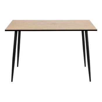 Czarno-brązowy stół do jadalni Actona Wilma, 120x80 cm