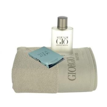 Giorgio Armani Acqua di Giò Pour Homme zestaw Edt 100ml + Ręcznik + 1,5ml Edp Acqua di Gioia dla mężczyzn